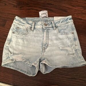 NWT American Eagle next level stretch jean shorts (High rise shortie)